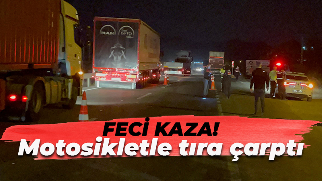 Feci kaza! Tıra arkadan çarptı...