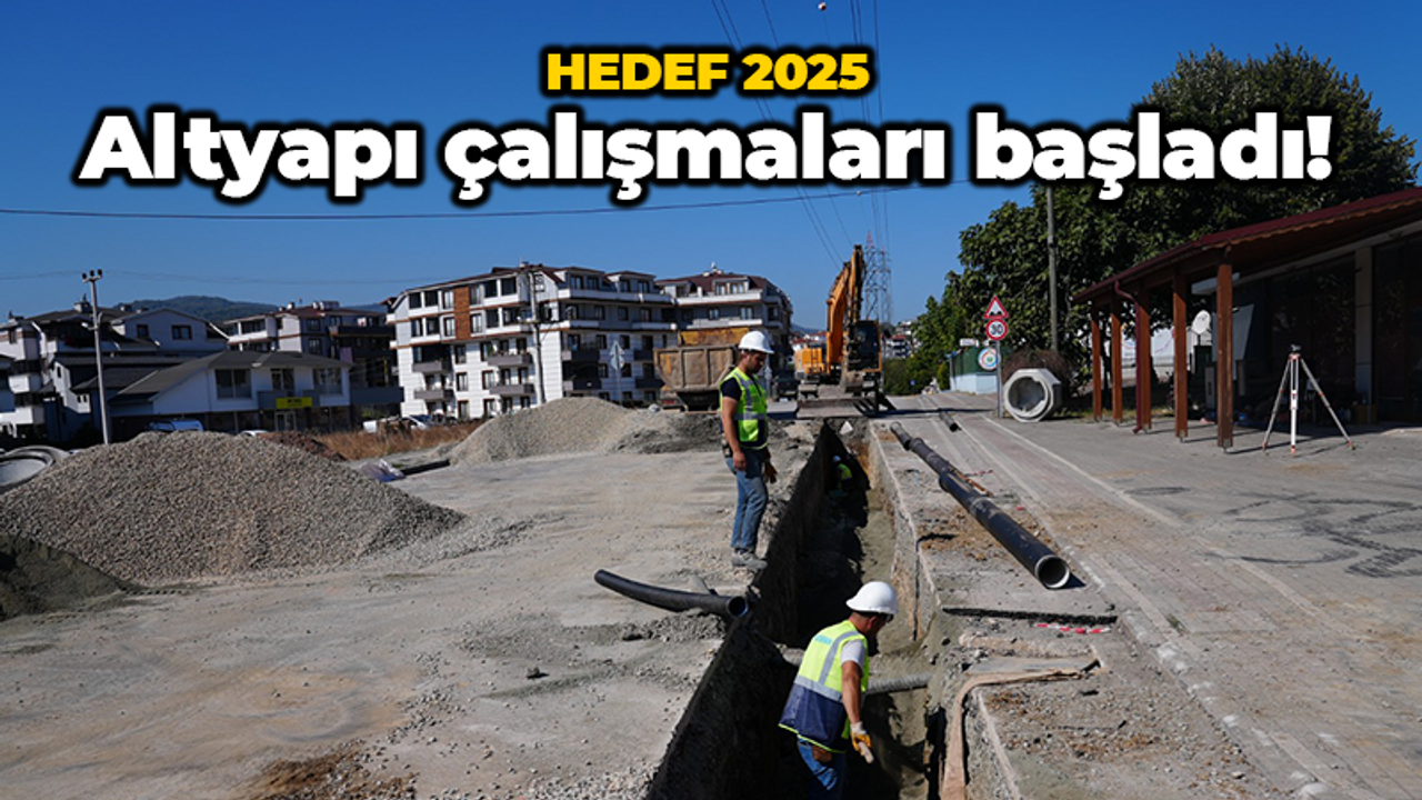 İSU duyurdu: Gölcük'te altyapı çalışmaları başladı