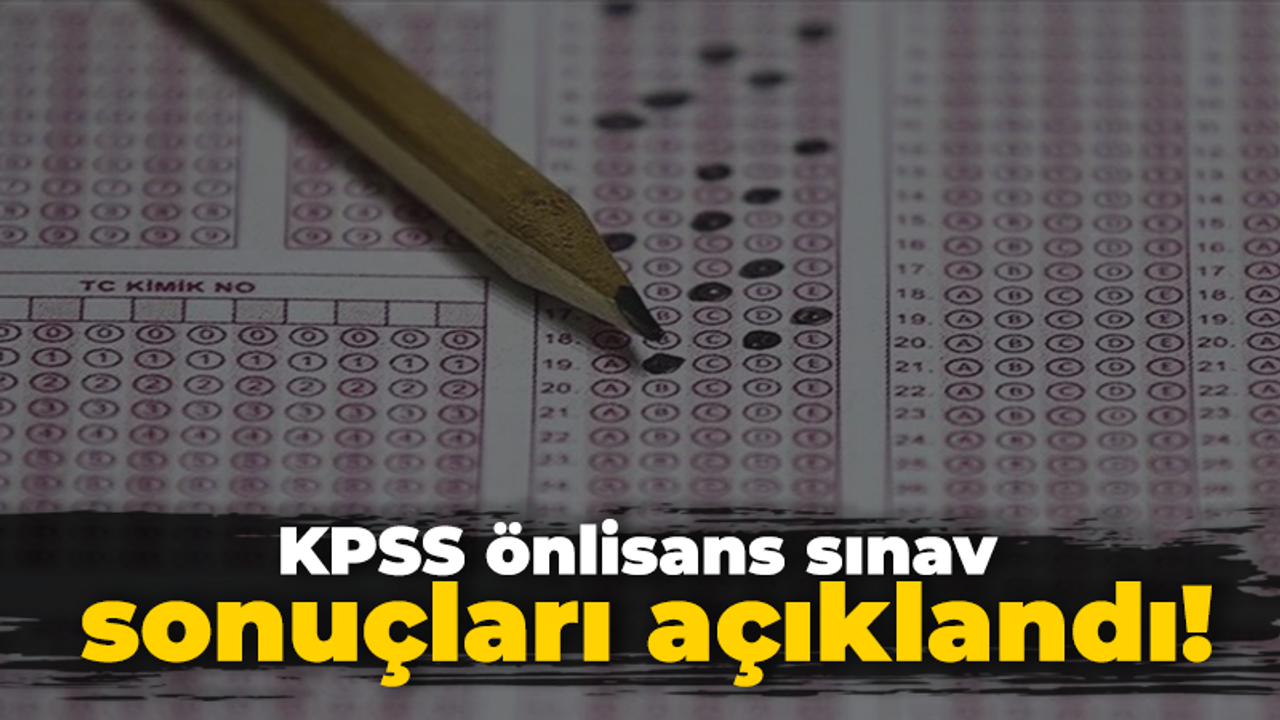 Sınav sonuçları açıklandı!