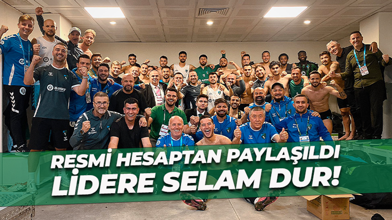 Kocaelispor’dan maç sonu paylaşımı: Lidere selam dur