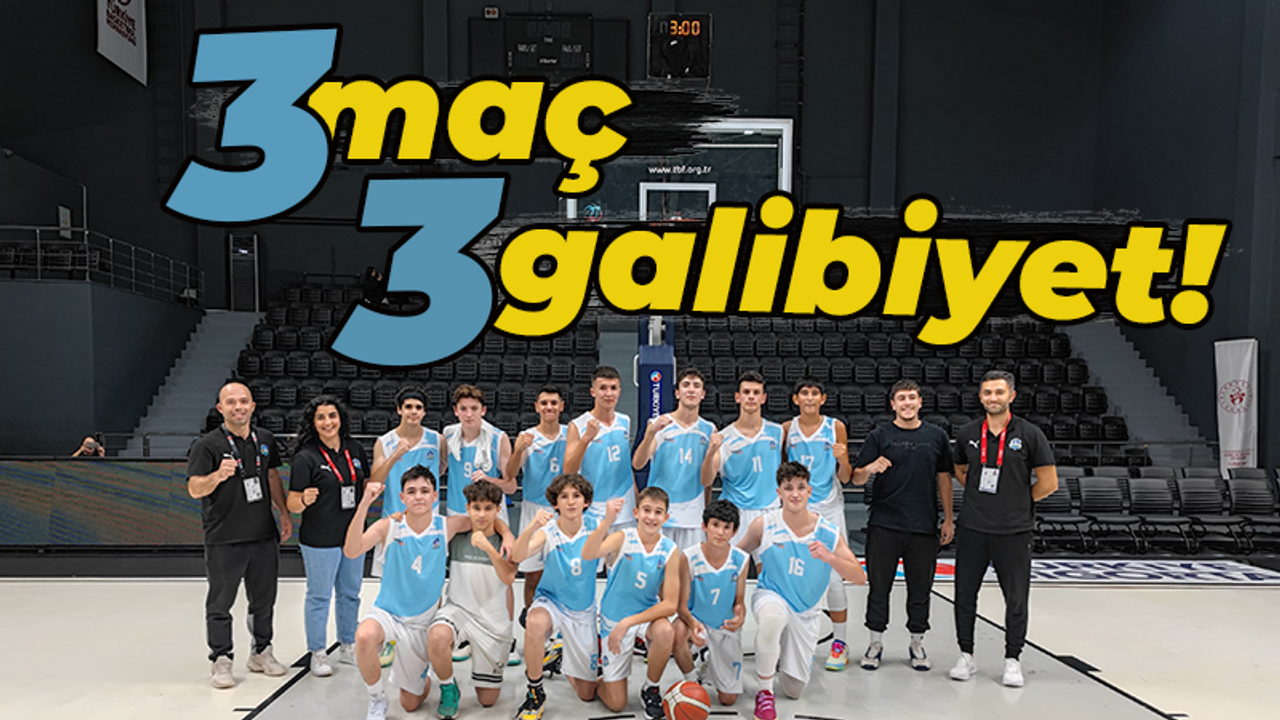 Genç basketbolculardan galibiyet serisi! 3 maç 3 galibiyet