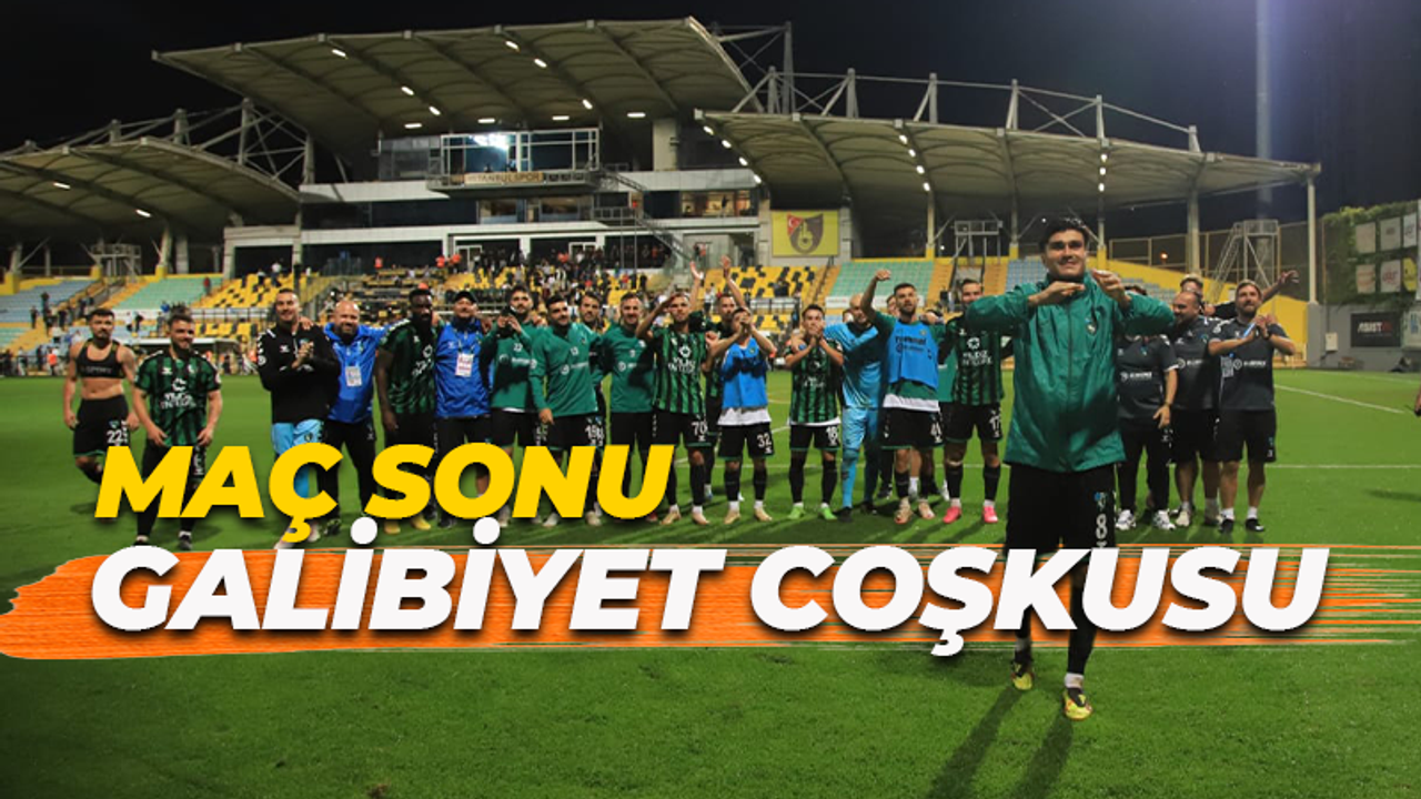 Kocaelispor ve taraftar kenetlendi: Maç sonu galibiyet coşkusu