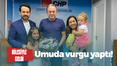 Gökhan Ercan ailesiyle geldi. Umuda vurgu yaptı!