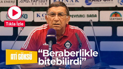 Altay Teknik Direktörü Mustafa Ati Göksu "Beraberlikle bitebilirdi"