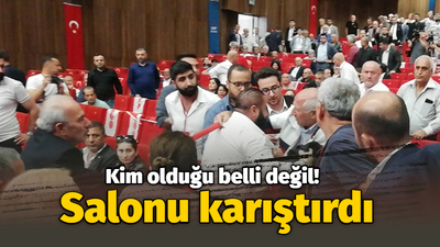 Kim olduğu belli değil! Salonu karıştırdı