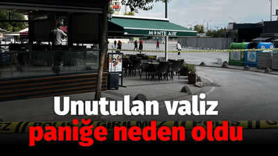 Unutulan valiz paniğe neden oldu