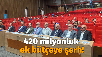 420 milyonluk ek bütçeye şerh!