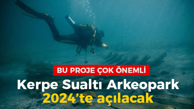 Bu proje çok önemli. Kerpe Sualtı Arkeopark 2024’te açılacak