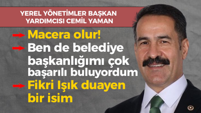 Cemil Yaman’dan çok önemli açıklamalar: Tahir başkanın başaramadığı tek şey! Fikri Işık duayen bir isim! Bende kendimi çok başarılı bir belediye başkanı olarak görüyordum…