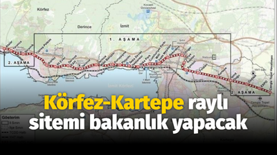 Cumhurbaşkanı Erdoğan imzaladı: Körfez-Kartepe raylı sitemi bakanlık yapacak