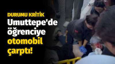 Umuttepe'de öğrenciye otomobil çarptı