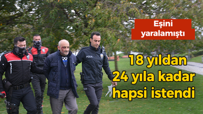 Eşini 12 yerinde yaralamıştı 18 yıldan 24 yıla kadar hapsi istendi