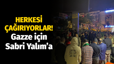 Gazze için İzmit Sabri Yalım’da protesto. Herkesi çağırıyorlar!