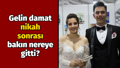 Gelin damat nikah sonrası bakın nereye gitti?