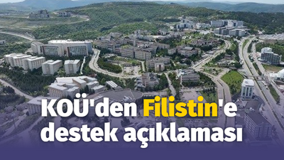 KOÜ'den Filistin'e destek açıklaması