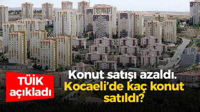 Konut satışları düşerken Kocaeli'de kaç konut satıldı?