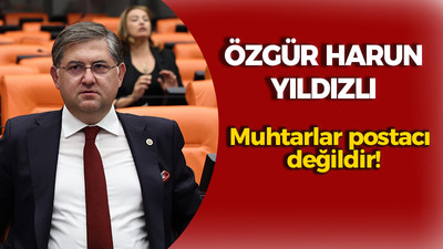 Yıldızlı: Muhtarlar postacı değildir!