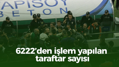 6222’den işlem yapılan taraftar sayısı