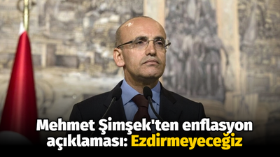 Mehmet Şimşek'ten enflasyon açıklaması: Ezdirmeyeceğiz