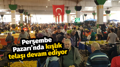 Perşembe Pazarı’nda kışlık telaşı devam ediyor