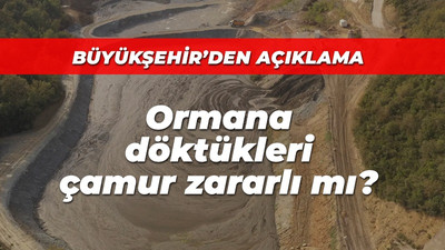 Büyükşehir'den açıklama! Ormana döktükleri çamur zararlı mı?