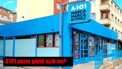 A101 pazar günü açık mı? A101 pazar günü saat kaçta açılıyor, saat kaçta kapanıyor?