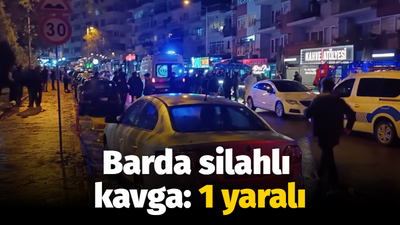 Barda silahlı kavga: 1 yaralı