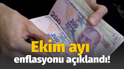 Ekim ayı enflasyonu açıklandı!