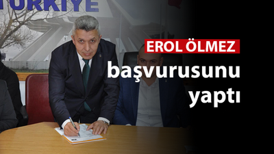 Erol Ölmez Kandıra Belediye başkan aday adaylığı için başvurdu