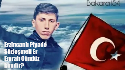 Erzincanlı Piyade Sözleşmeli Er Emrah Gündüz kimdir?