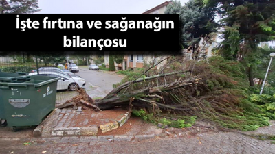 İşte fırtına ve sağanağın bilançosu