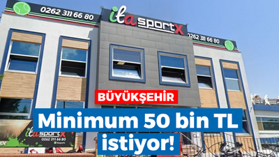 İzmit Yahyakaptan'daki Ita SportX aylık 50 bin liraya kiraya çıkıyor! İşte detaylar