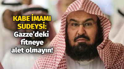 Kabe İmamı Sudeysi: Gazze’de fitneye alet olmayın, yöneticilerinize itaat edin