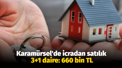 Karamürsel'de icradan satılık 3+1 daire: 660 bin TL