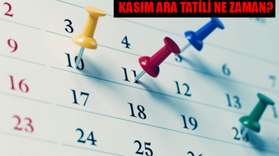 Kasım ara tatili ne zaman, kaç gün sürecek? MEB 2024 çalışma takvimi