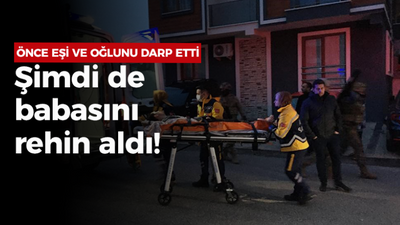 Korku dolu anlar: Odaya kilitleyip dövdüğü babasını rehin aldı