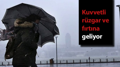 Kocaeli'ye kuvvetli rüzgar ve fırtına uyarısı!