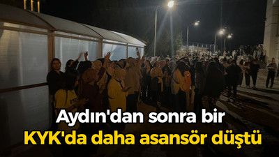 Aydın'dan sonra bir KYK'da daha asansör düştü