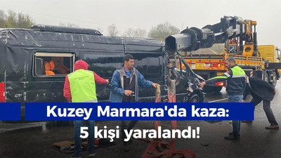 Kuzey Marmara'da kaza: 5 kişi yaralandı!