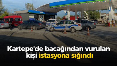 Kartepe'de bacağından vurulan kişi istasyona sığındı