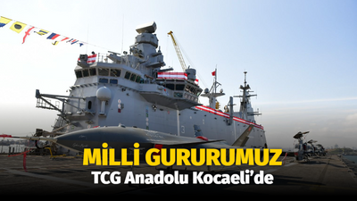 Milli gururumuz TCG Anadolu, Kocaeli’ye geliyor