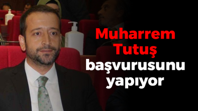 Muharrem Tutuş başvurusunu yapıyor