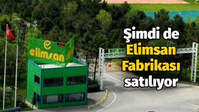 Şimdi de Elimsan Fabrikası satılıyor