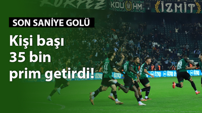 Son saniye golü kişi başı 35 bin prim getirdi!