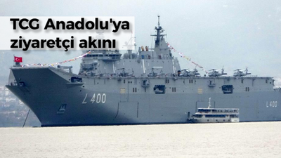 TCG Anadolu'ya ziyaretçi akını