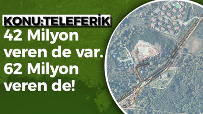 Teleferiğin Derbent istasyonuna yol ve otopark