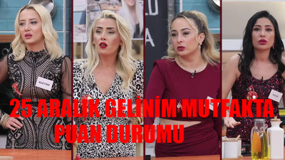 25 Aralık Gelinim Mutfakta PUAN DURUMU! Kanal D Canlı Yayın 25 Aralık Gelinim Mutfakta Kim Birinci Oldu?