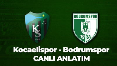 Kocaelispor - Bodrumspor: 1-1 (MAÇ SONUCU)