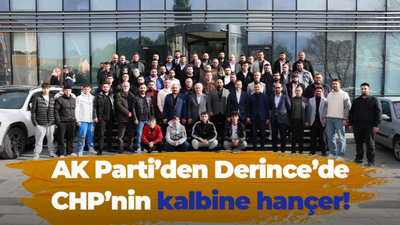 AK Parti’den Derince’de CHP’nin kalbine hançer