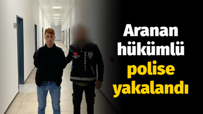 Aranan hükümlü polise yakalandı